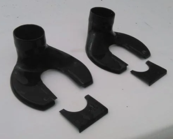 Brake backing plates / dust shields with cooling air duct, BMW E46